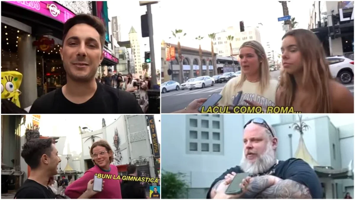 Un cunoscut vlogger român s-a plimbat pe străzile din Los Angeles și i-a întrebat pe americani ce știu despre România – VIDEO