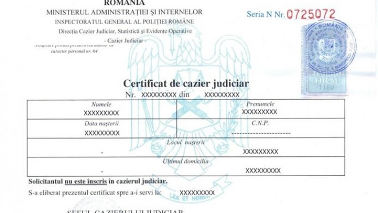 De astăzi, cazierul judiciar se poate obține gratuit în format electronic