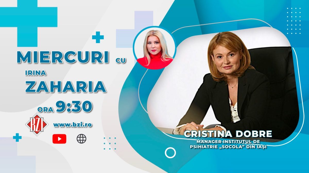 Dr. Cristina Dobre, managerul Institutului de Psihiatrie Socola Iași discută in ediția BZI LIVE despre noul Centru de diagnostic și tratament pentru Alzheimer