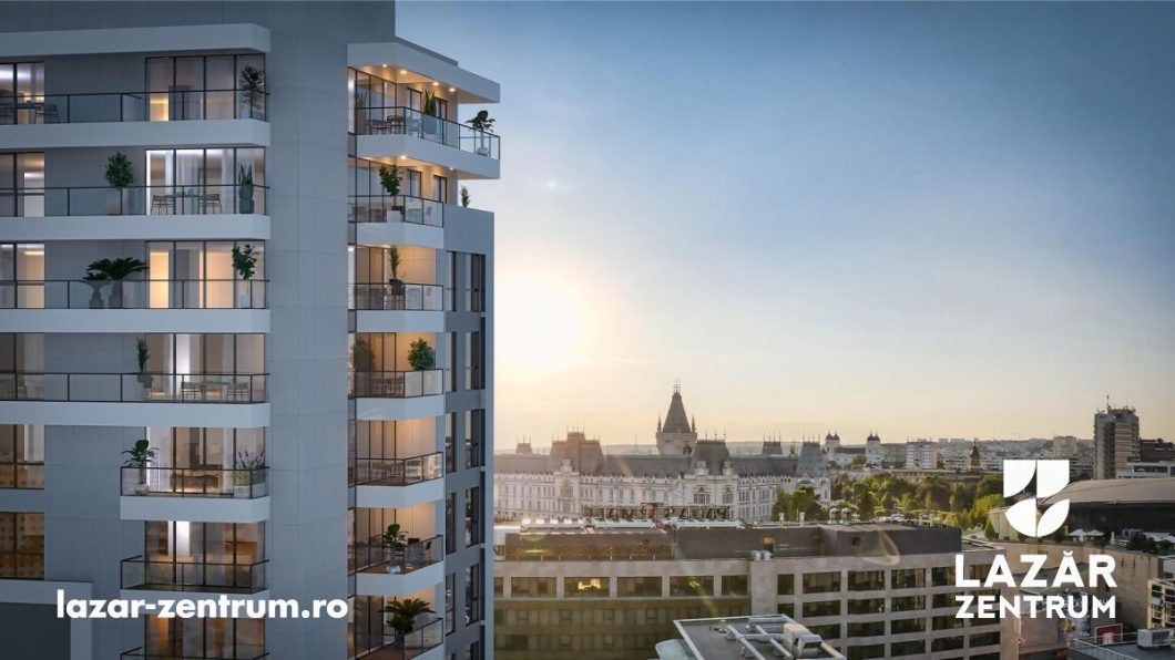 Descoperă LAZĂR ZENTRUM. 83 de apartamente exclusiviste, cu vedere spre Palatul Culturii