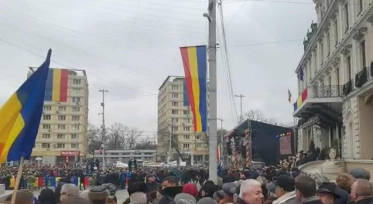 Trădătorii, trădătorii! Asta s-a auzit la Iași pe 24 ianuarie! Mulțimea a fost nervoasă – VIDEO