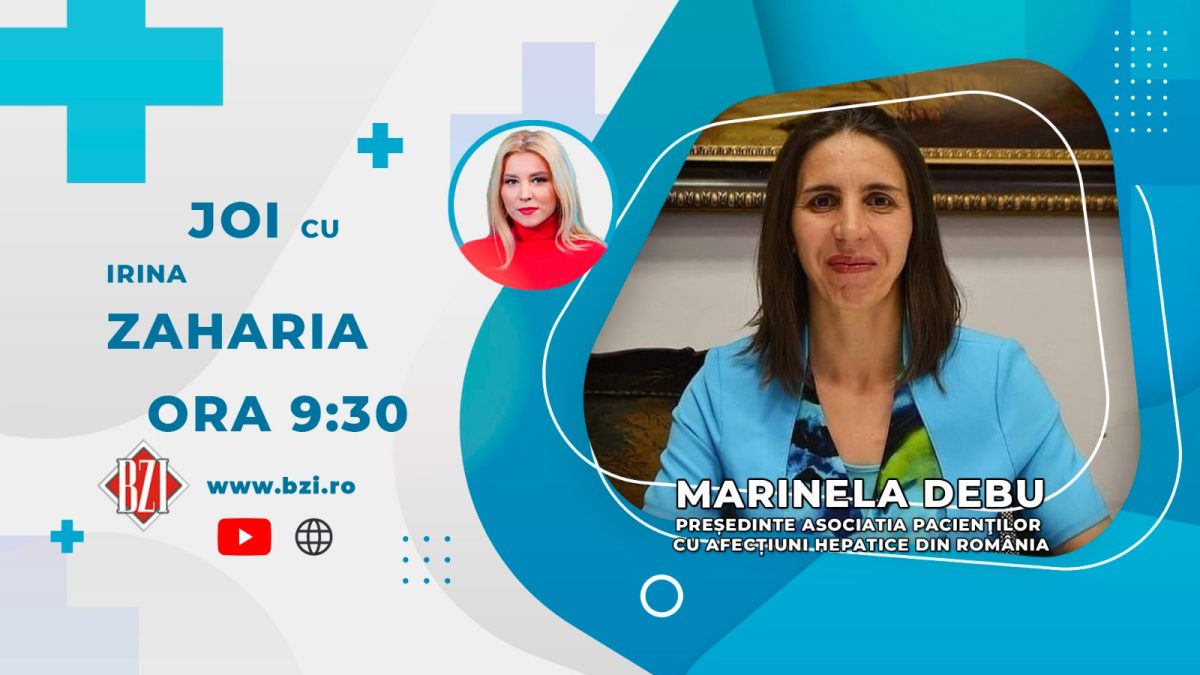 Marinela Debu, președinta Asociației pacienților cu afecțiuni hepatice discută în emisiunea BZI LIVE despre situatia pacienților cu hepatită din Romania