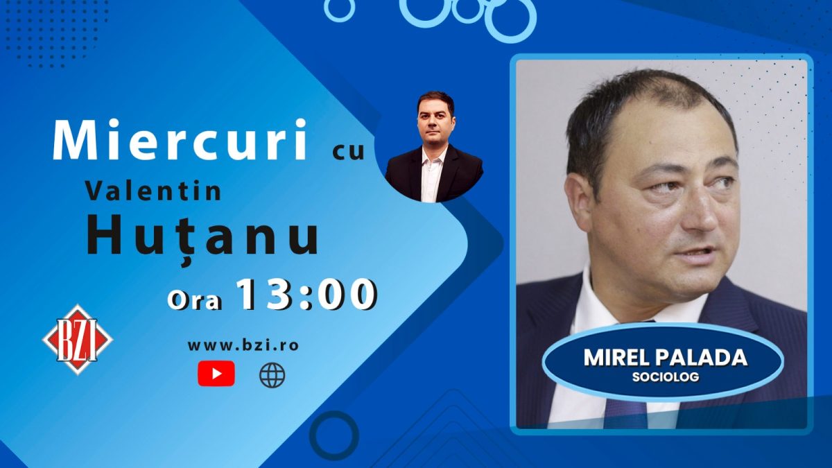 Cunoscutul sociolog Mirel Palada, revine cu noi detalii despre subiectele momentului la BZI LIVE