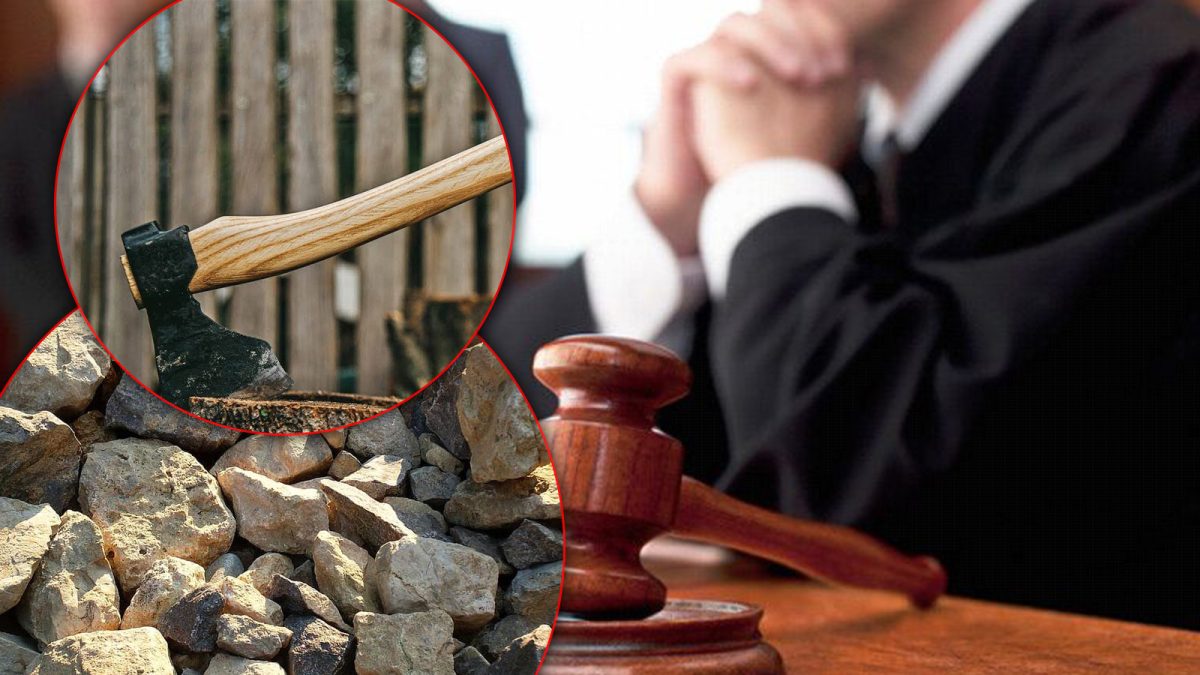 Un topor și niște pietre, „armele” folosite de un ieșean în lupta cu fosta concubină! „Unde este maică-ta că îi tai capul?”