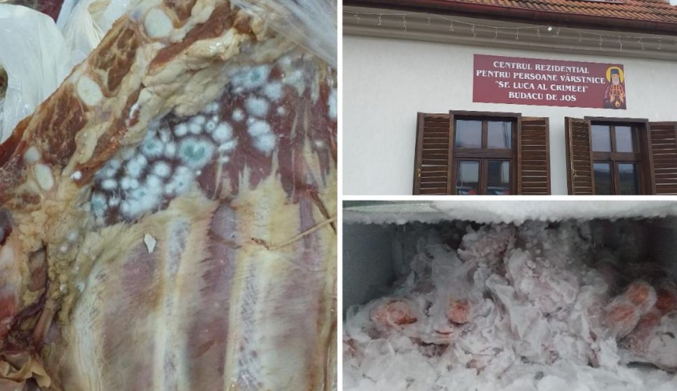 Condiții mizere la un cămin de bătrâni din Bistrița-Năsăud. Carne mucegăită, gătită într-o bucătărie infectă