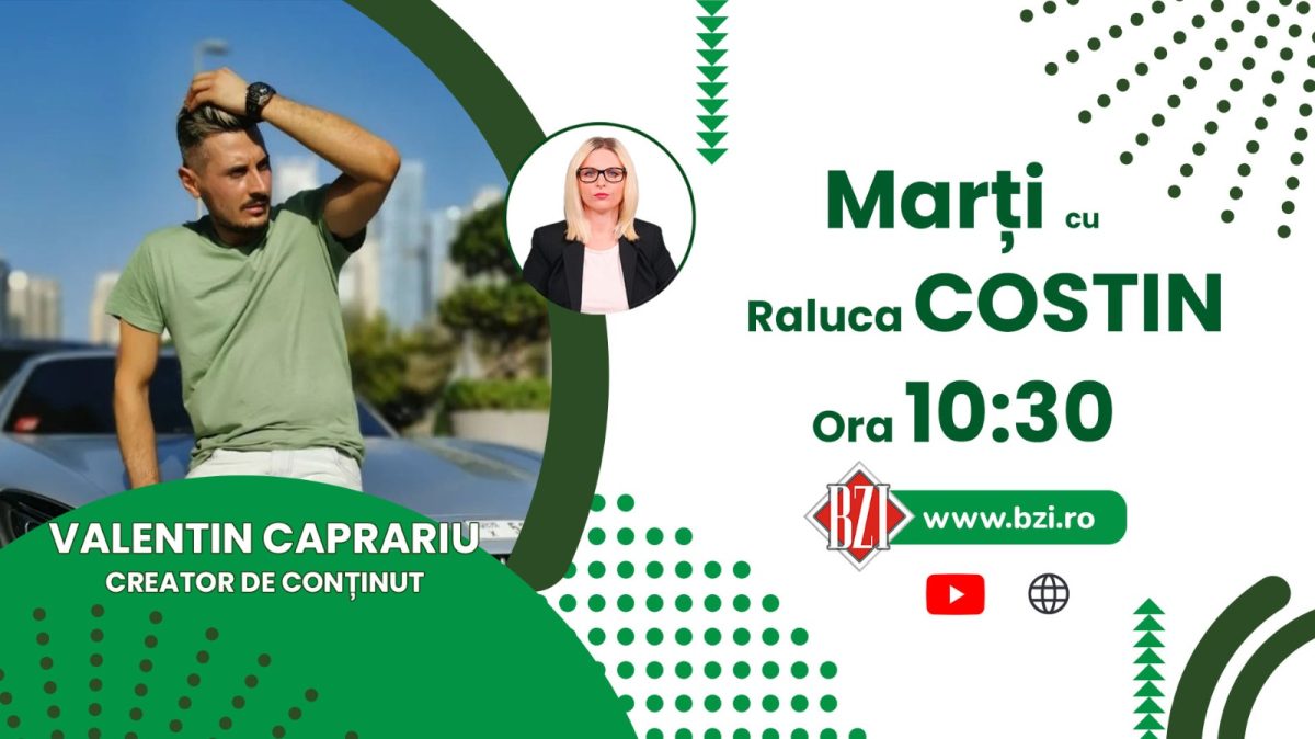 Despre cum a cunoscut succesul tânărul influencer Valentin Caprariu, într-o noua ediție BZI LIVE!