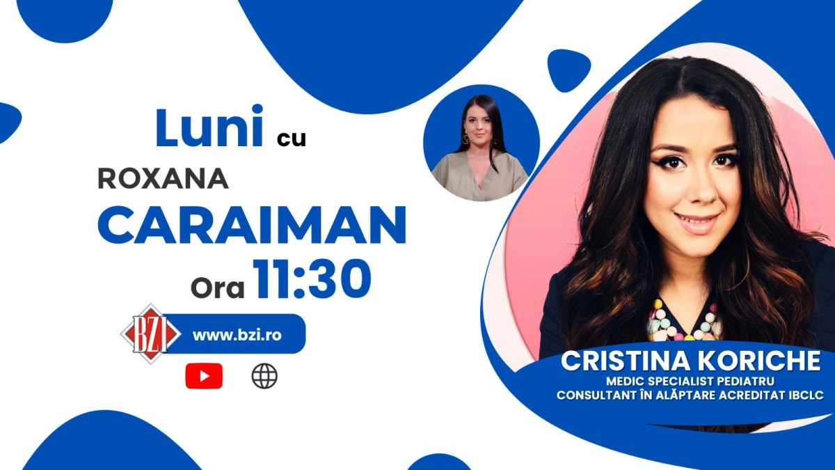 Alergii, dermatită, reflux și paraziți intestinali! Despre toate aceste afecțiuni cu care se poate confrunta copilul discută medicul pediatru Cristina Koriche la BZI LIVE