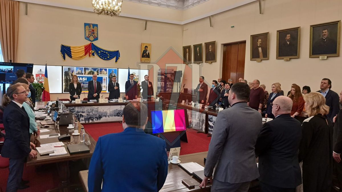 Bugetul Municipiului Iași este supus votului în Sala Mare a Primăriei – FOTO, UPDATE