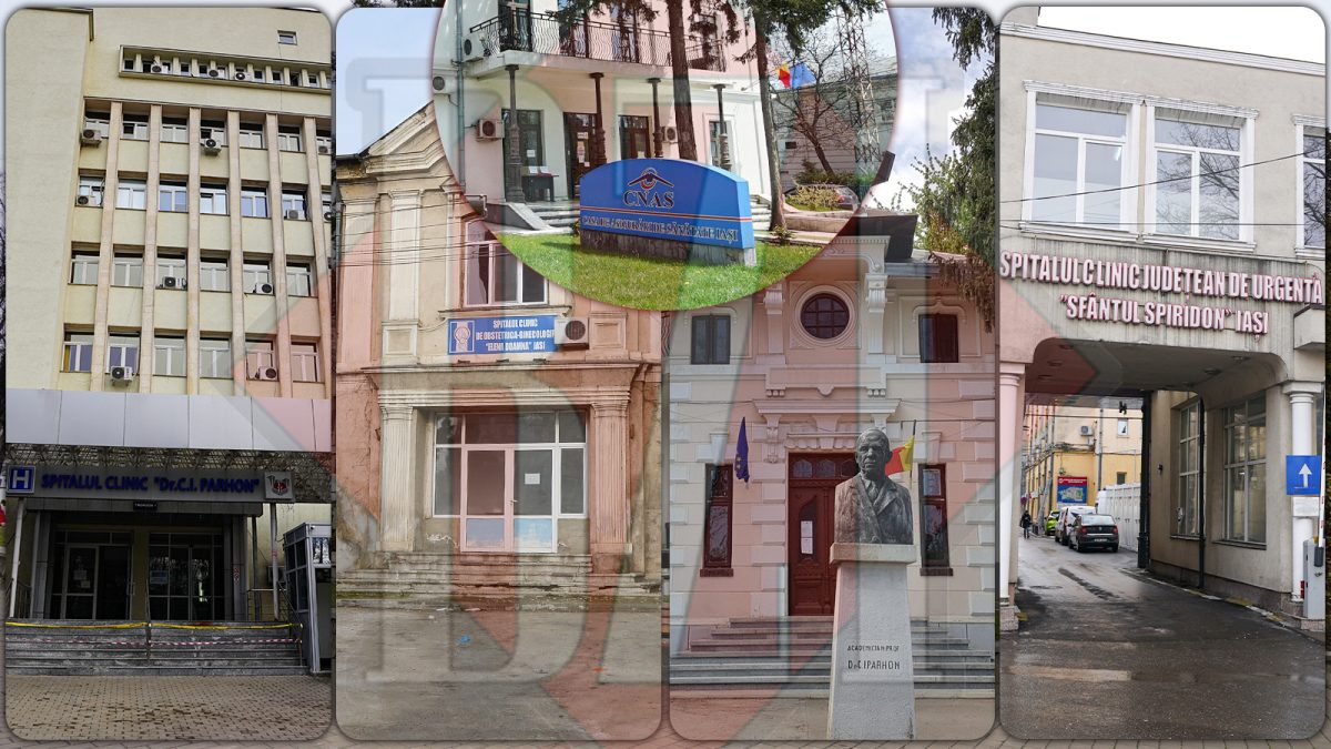 Patru spitale din Iași datorează 1,2 milioane de lei Casei Județene de Asigurări de Sănătate Iași!