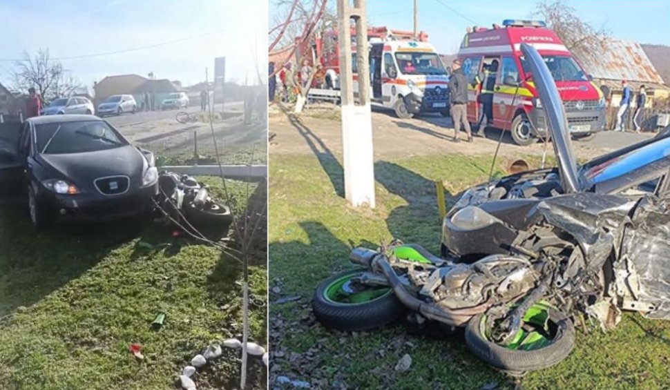 Accident teribil în Gorj. Un tânăr motociclist și-a pierdut viața la doar 33 de ani