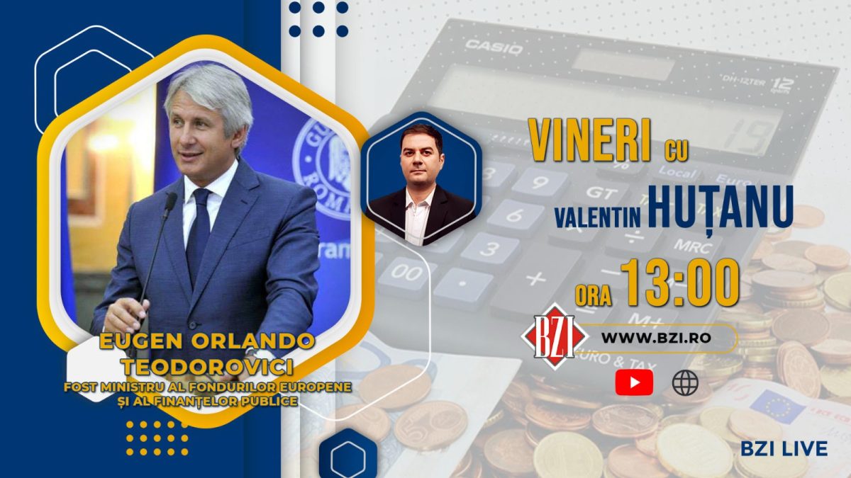 O nouă ediție de impact în studioul BZI LIVE, alături cunoscutul politician şi fostul ministru de Finanțe Eugen Orlando Teodorovici