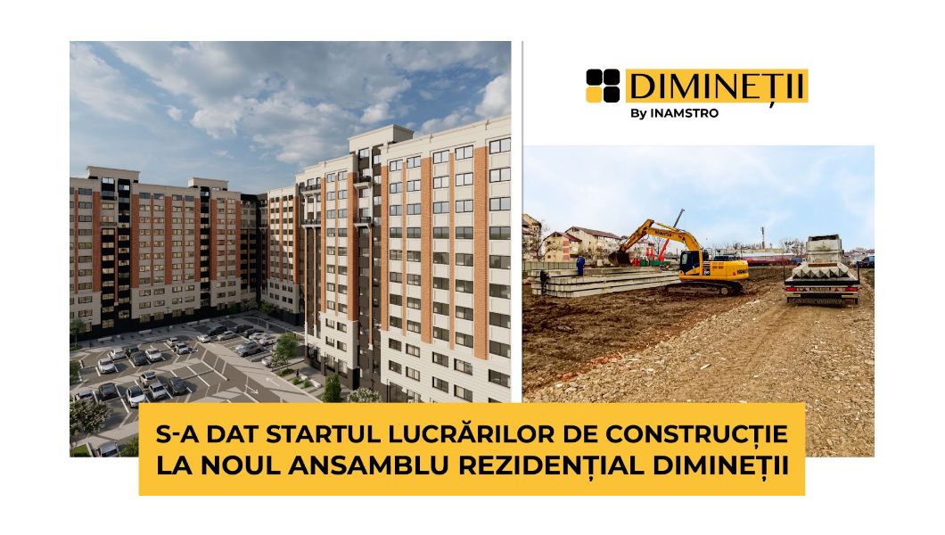 Au fost demarate lucrările de construcție la ansamblul rezidențial DIMINEȚII din Iași