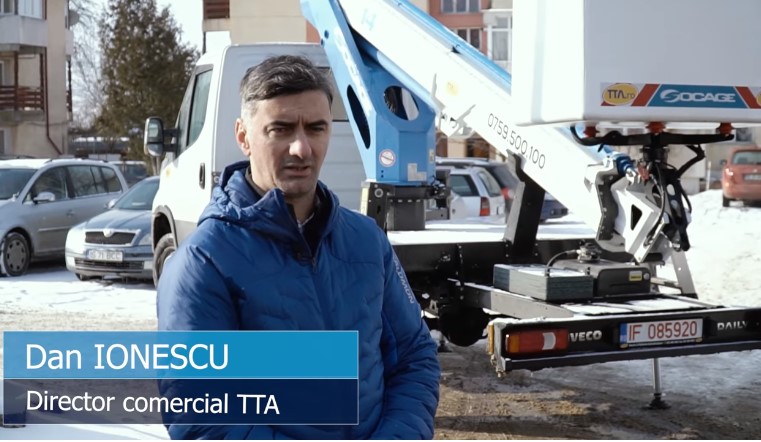 Primăria Comunei Miroslava a recepționat un utilaj de tip nacelă autoșasiu – VIDEO