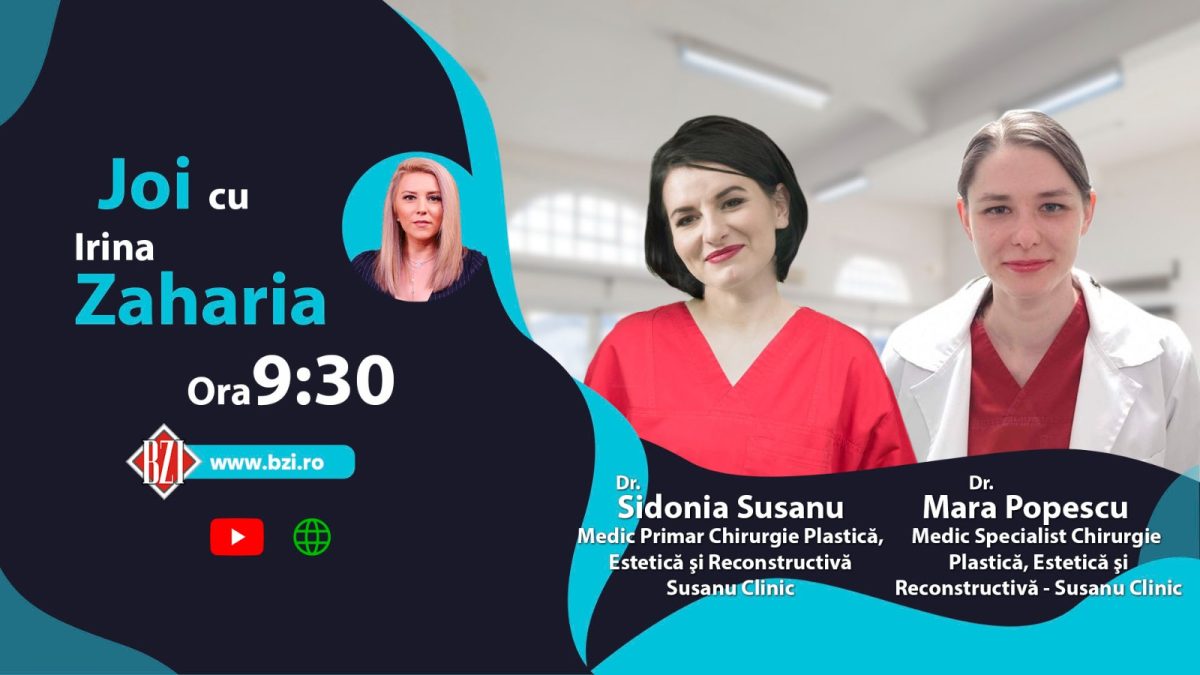 Dr. Sidonia Susanu, med. primar chirurgie plastică, estetică și microchirurgie reconstructivă, Susanu Clinic și dr. Mara Popescu, med. specialist chirurgie plastică și reconstructivă discută în platoul BZI LIVE despre cazul fetei care şi-a recăpătat mâinile în urma unui accident rutier