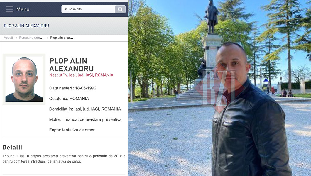 Bombă! Alin Alexandru Plop, cel care şi-a împuşcat rivalul la Iaşi a fost prins! Iată unde se ascundea cel mai căutat infractor (Exclusiv)