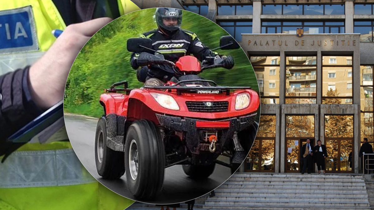 S-a ales cu o amendă penală pentru că a condus un ATV neînmatriculat. Marinel Mihai Badea avea și permisul suspendat