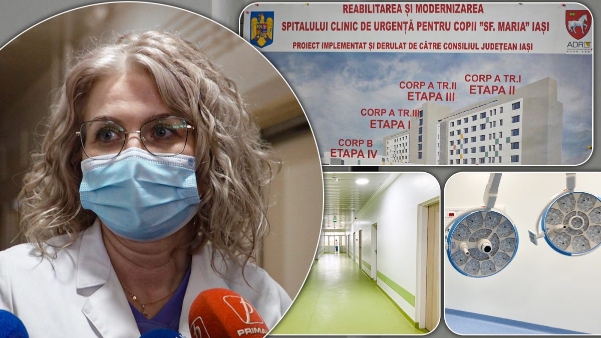 Spitalul de Copii „Sf. Maria” din Iași are un bloc operator la cele mai înalte standarde! Alina Belu: „Mi-aș dori ca toate spitalele de pediatrie din țară să arate așa” – FOTO/VIDEO