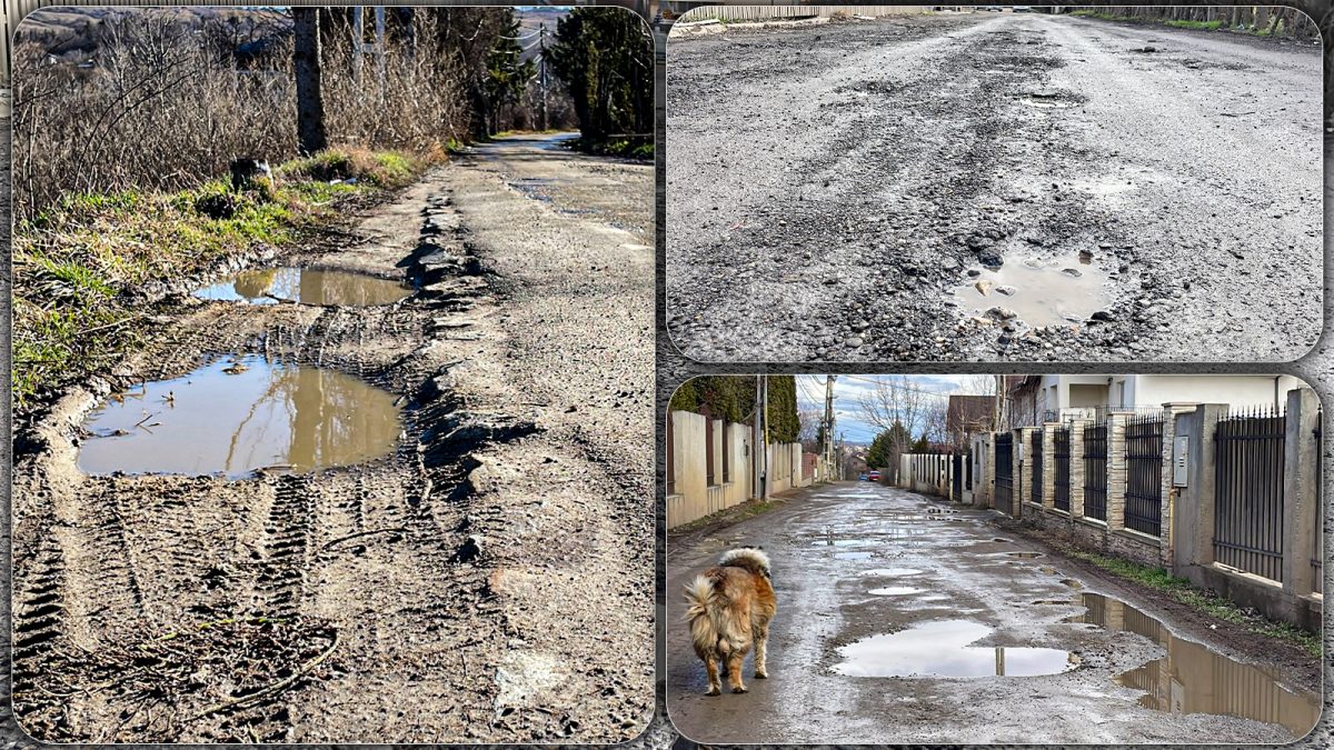 Gropile de pe străzi și denivelările, motiv de supărare pentru șoferi. Drumurile arată ca după război