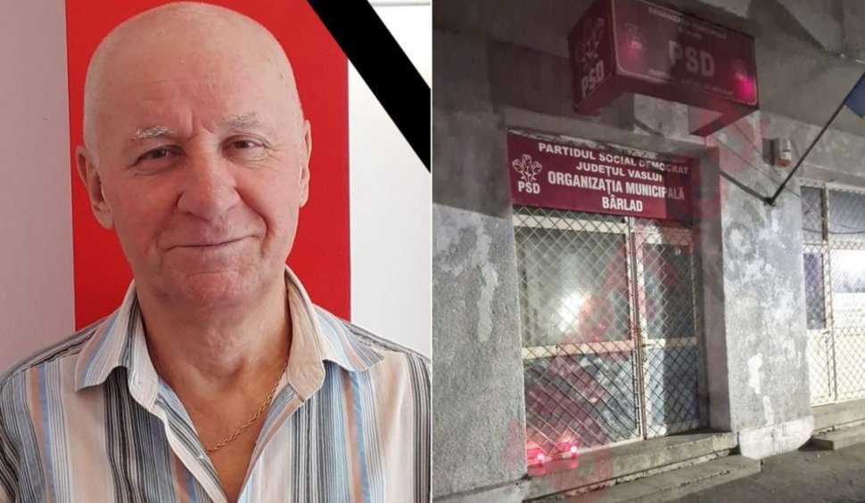 Fostul trezorier al PSD Bârlad a fost găsit mort în sediul partidului. Ar fi suferit o decepție în dragoste