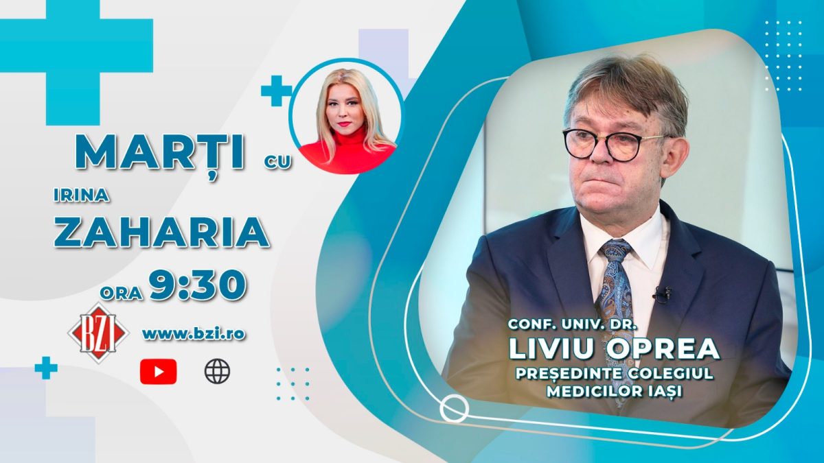Președintele Colegiului Medicilor Iași, conf. dr. Liviu Oprea, discută în platoul BZI LIVE despre deficitul medicilor de familie din Iași