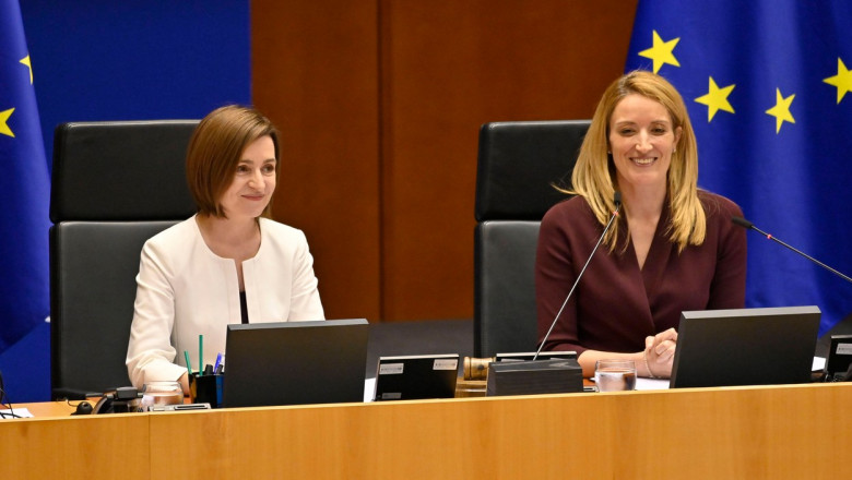 Roberta Metsola transmite că Uniunea Europeană este gata să sprijine aderarea Republicii Moldova