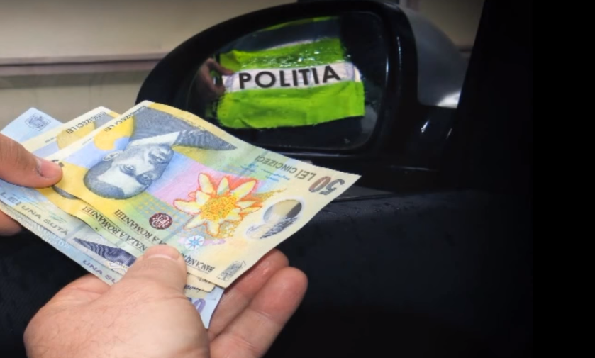 Un bărbat a vrut să mituiască un polițist din Iași cu 2.800 lei. Șoferul, prins în flagrant