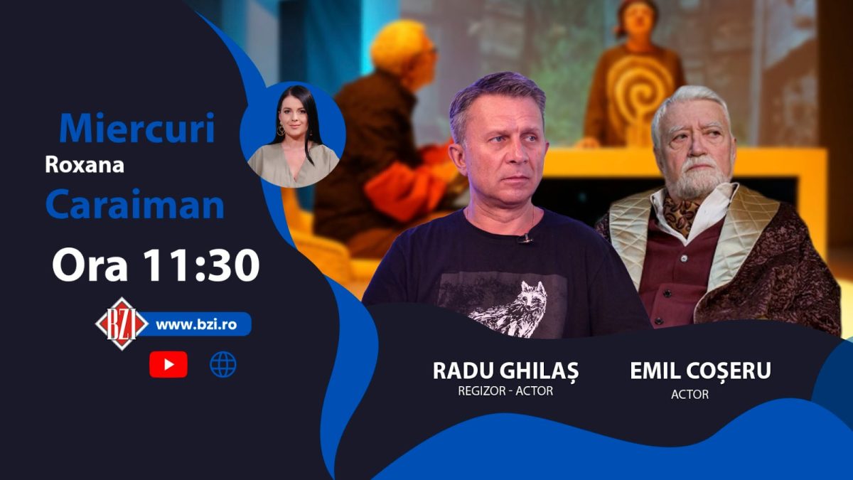 Producție nouă la Teatrul Național din Iași! Regizorul Radu Ghilaș și actorul Emil Coșeru discută la BZI LIVE despre spectacolul ,,Țestoasa lui Darwin”