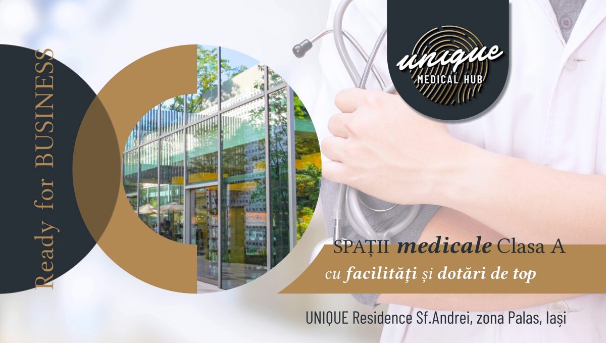 Spații medicale clasa A în zona Palas – Ready for business from 2023