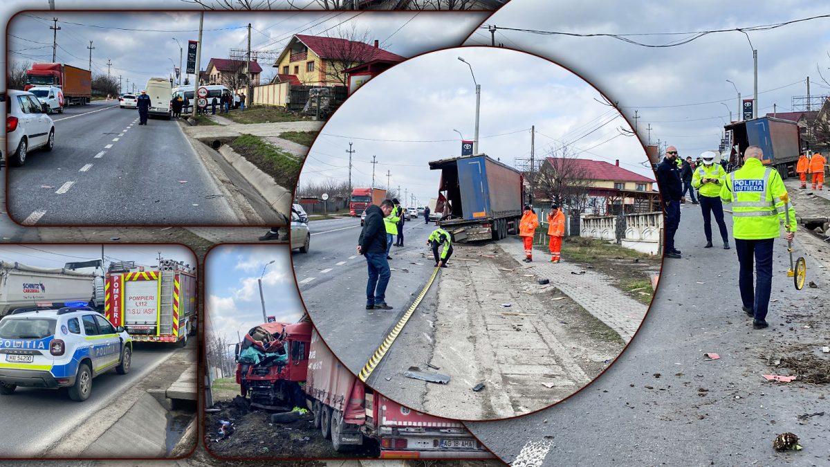 Șoferul de TIR care a făcut prăpăd la Lețcani ar fi evitat o mașină „fantomă”. Doar el ar fi văzut-o cum îi iese în față (EXCLUSIV) – FOTO/VIDEO