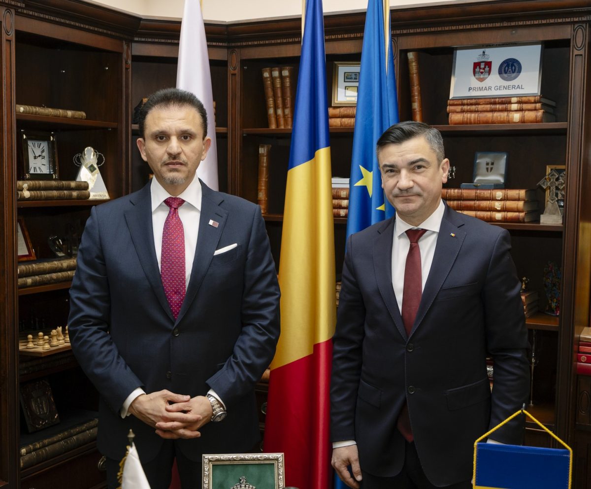 Primarul Mihai Chirica s-a întâlnit cu ambasadorul Statului Qatar