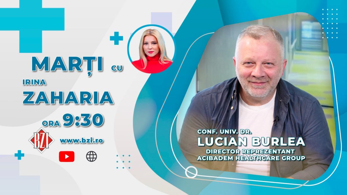 Conf. dr. Lucian Burlea, director reprezentant al Acibadem Healthcare Group, discută în emisiunea BZI LIVE despre importanța unei a doua păreri în cazul diagnosticelor oncologice