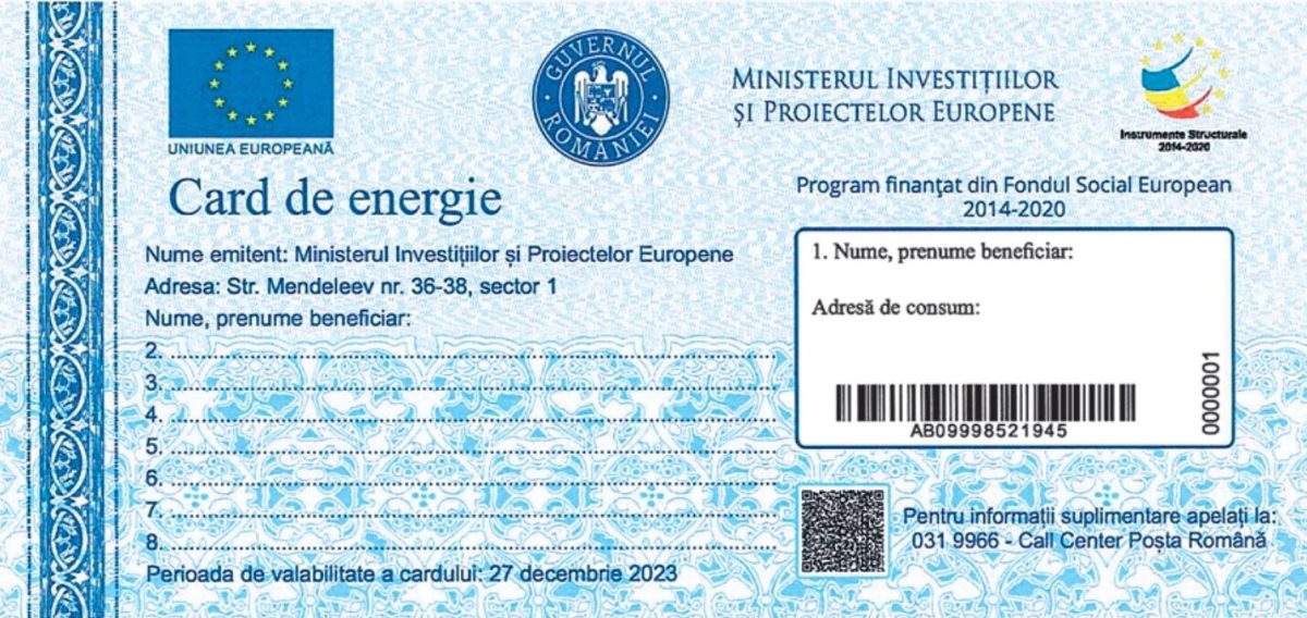 Guvernul a decis să acorde cardul de energie pentru încă 350.000 de români. Cum se acordă ajutorul