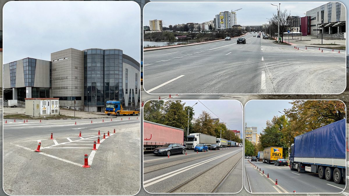 Vama Iași a reorganizat traficul rutier din zona CUG! Angajații lucrează 12 ore pe zi: „Nu mai sunt camioane pe stradă” – FOTO