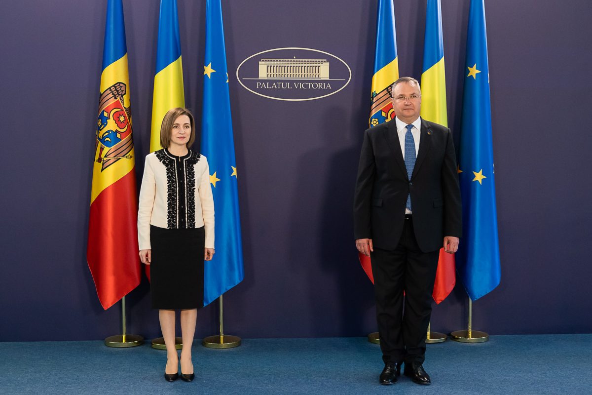 Premierul Nicolae Ciucă, primit la Chișinău de președintele Republicii Moldova, Maia Sandu