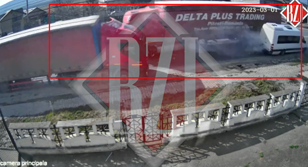 Imagini de pe camerele de supraveghere! Iată momentul în care s-a produs accidentul de la Leţcani. Un TIR a intrat pe contrasens – EXCLUSIV, VIDEO