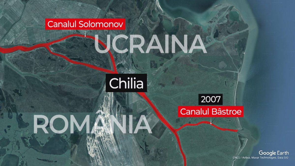 Ucraina i-a interzis României să intre pe canalul Bâstroe. Permisiunea, acordată doar pentru brațul Chilia