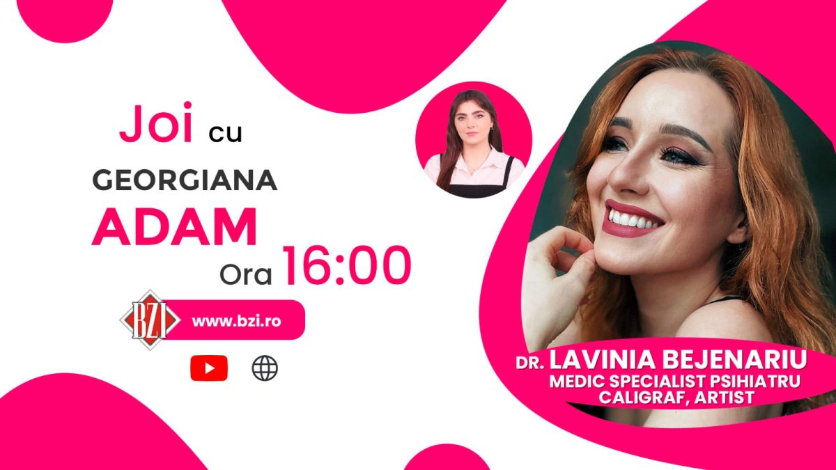 Dr. Lavinia Bejenariu, medic specialist psihiatru, caligraf și artist, povestește pentru BZI LIVE despre terapia prin artă