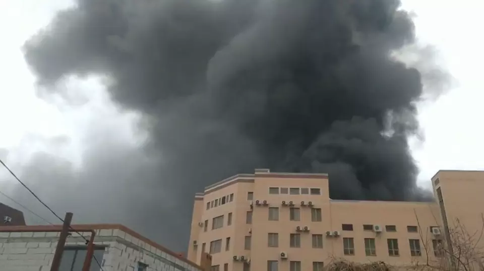Incendiu aproape de granița cu Ucraina, la sediul serviciului secret rusesc FSB din Rostov – VIDEO