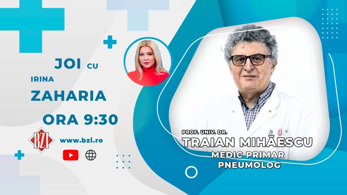 Prof. dr Traian Mihăilescu, medic primar pneumolog, discută în emisiunea BZI LIVE despre ziua de 25 martie, Ziua Mondială de combatere a Tuberculozei