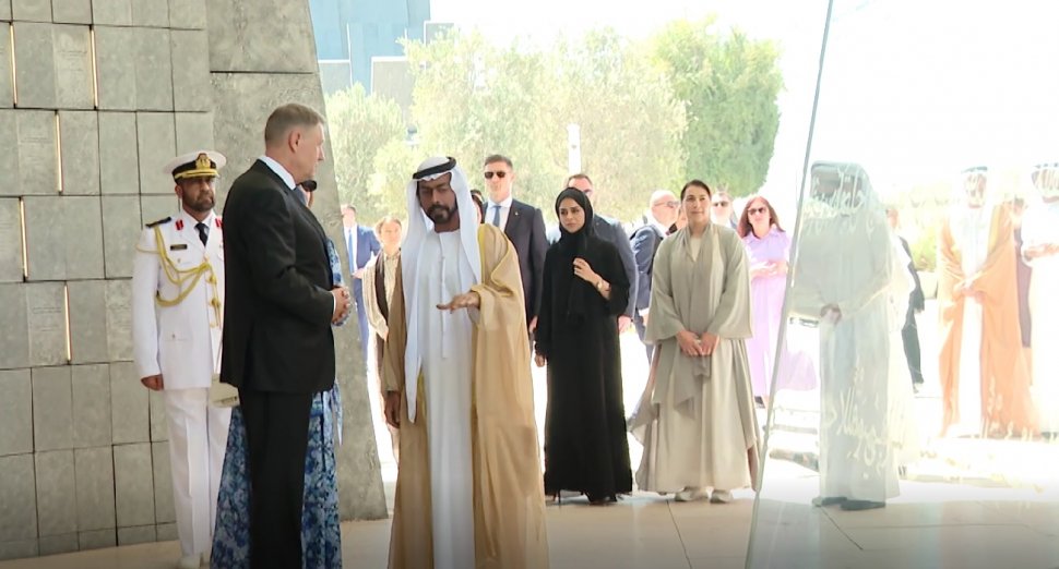 Președintele României, vizită oficială în Emiratele Arabe Unite. Klaus Iohannis a vizitat două importante obiective