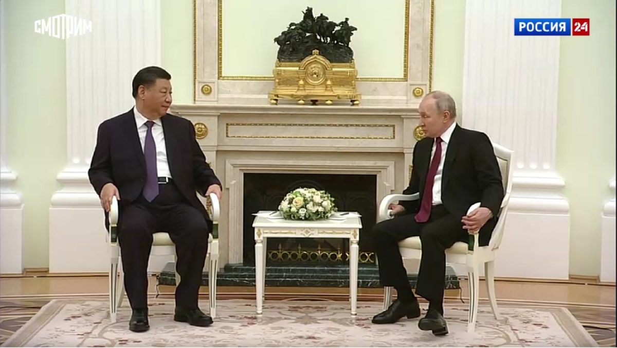 Xi Jinping, primit de Putin la Kremlin. Prima vizită externă a președintelui chinez în noul mandat