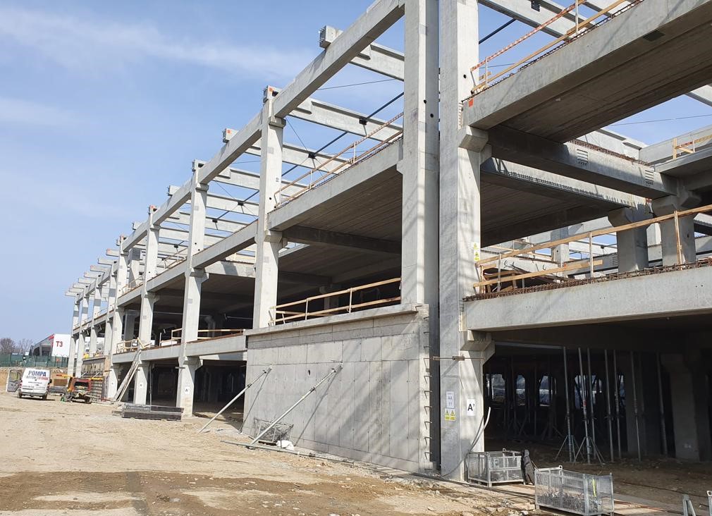 Lucrările la noul terminal al Aeroportului, realizate în proporție de 18%