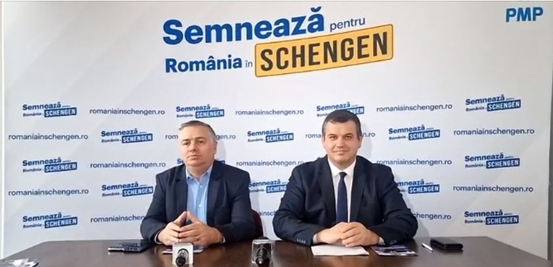 Campania națională a PMP ”Semnează pentru România în Schengen” a ajuns la Iași. Conferință de presă susținută de Petru Movilă și președintele PMP Eugen Tomac – VIDEO