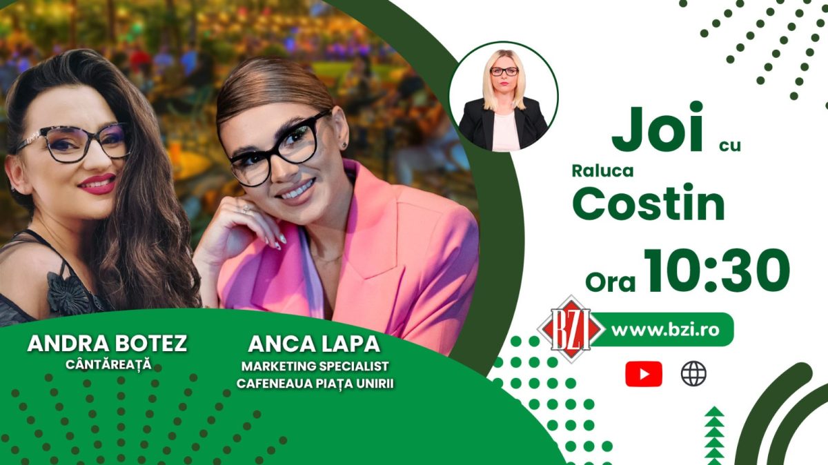 Ce evenimente vor fi la Cafeneaua Piața Unirii, în aceasta perioadă aflați de la Anca Lapa, marketing specialist și Andra Botez, cântăreață, numai la BZI LIVE