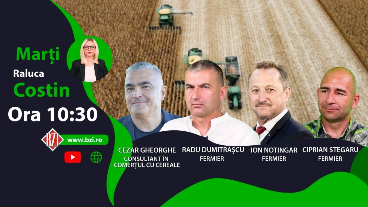 România poate cultiva soia modificată genetic? Discuție cu fermierii Ciprian Stegaru, Ion Notingar, Radu Dumitrașcu și Cezar Gheorghe, analist expert și consultant pentru comerțul cu cereale, numai la BZI LIVE