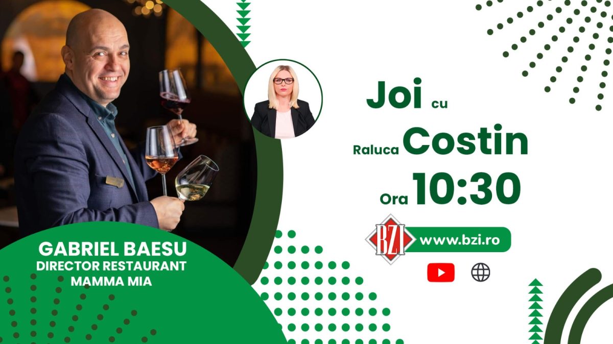 Discuţie cu Gabriel Băeşu, director restaurant Mamma Mia, despre schimbările din industria HoReCa, numai la BZI LIVE!