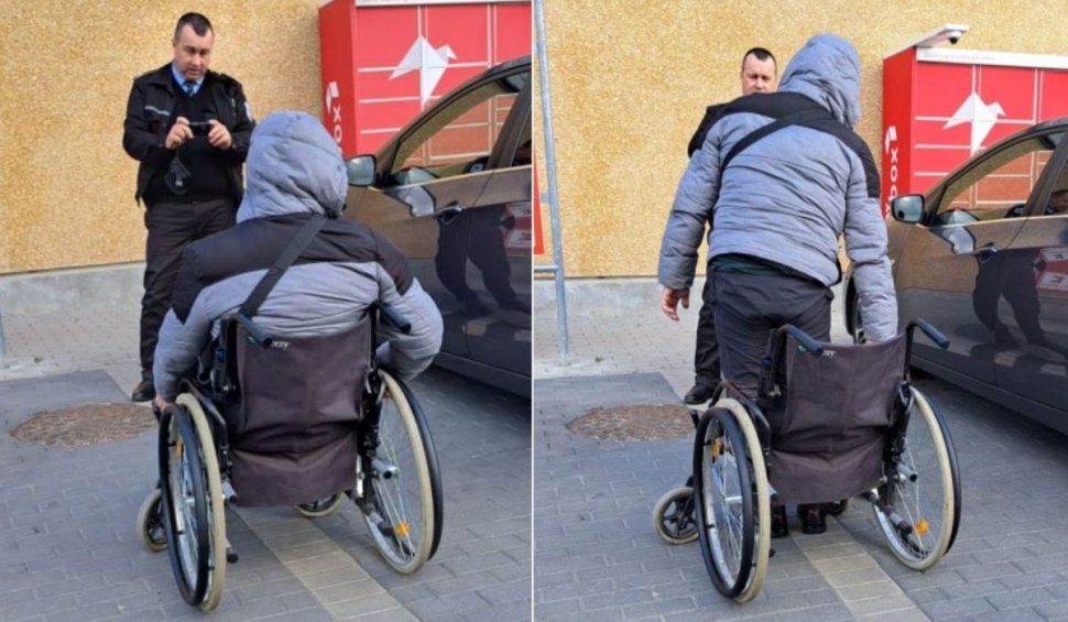 Tânăr în scaun cu rotile, „vindecat” pe loc, după ce s-a întâlnit cu poliţiştii locali din Alba Iulia