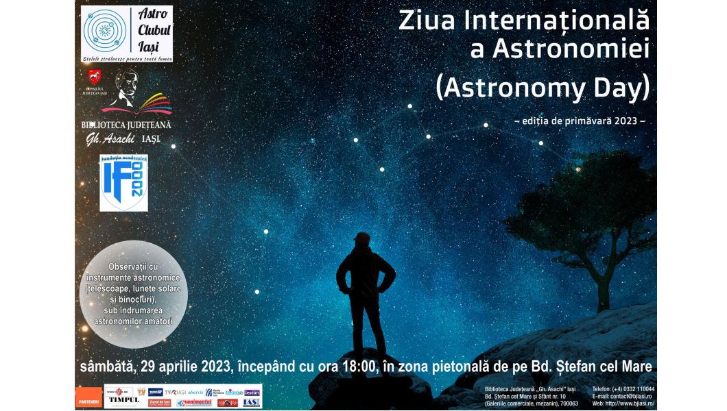 Ziua Internațională a Astronomiei (Astronomy Day) – ediția de primăvară 2023
