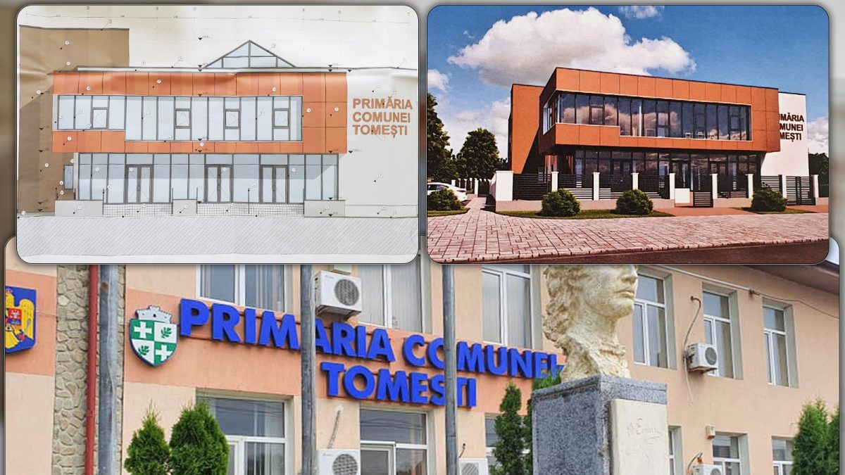Primăria Tomești se va muta într-un sediu nou! Valoarea investiției este de 1,8 milioane de euro – FOTO