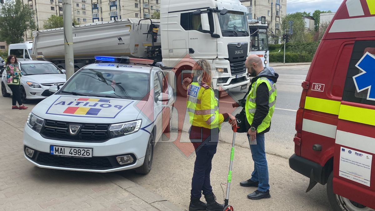 Accident rutier la Iaşi. O adolescentă de 16 ani a fost lovită de un autoturism – EXCLUSIV FOTO, VIDEO